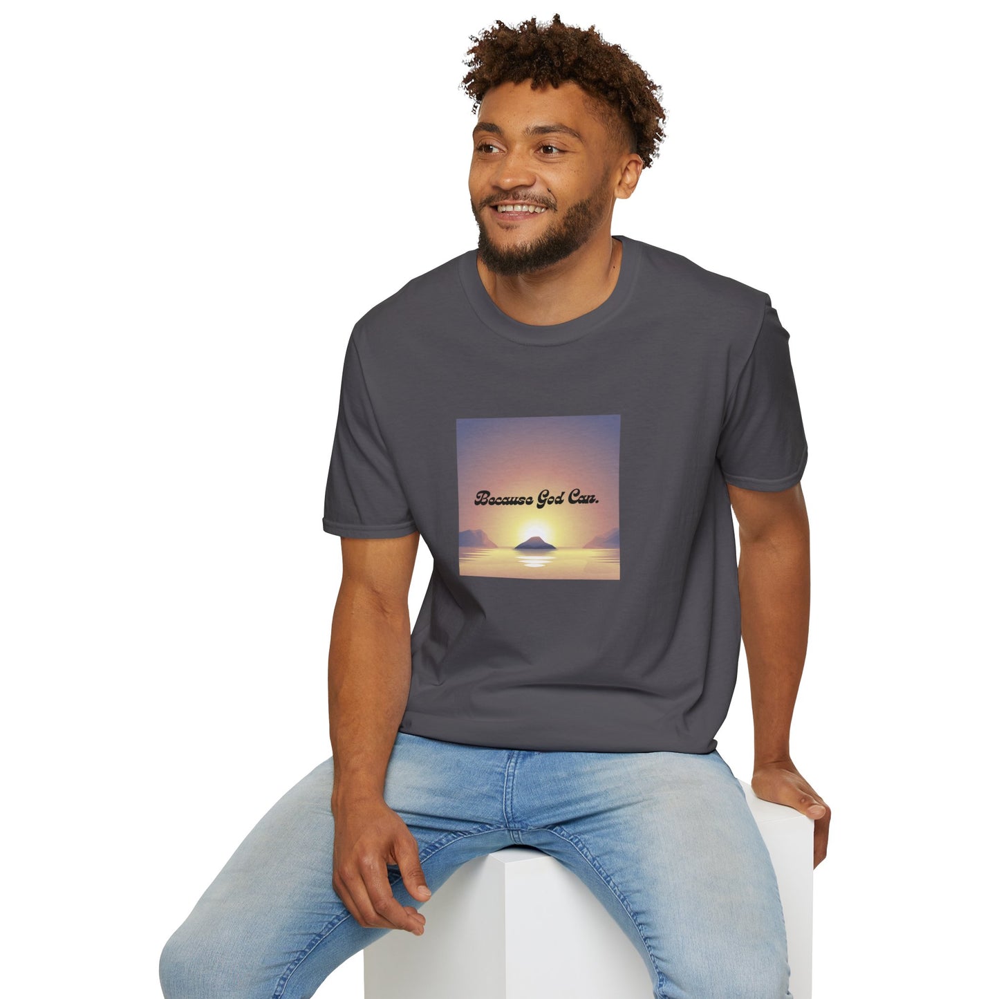 Unisex "Because God Can" Softstyle T-Shirt