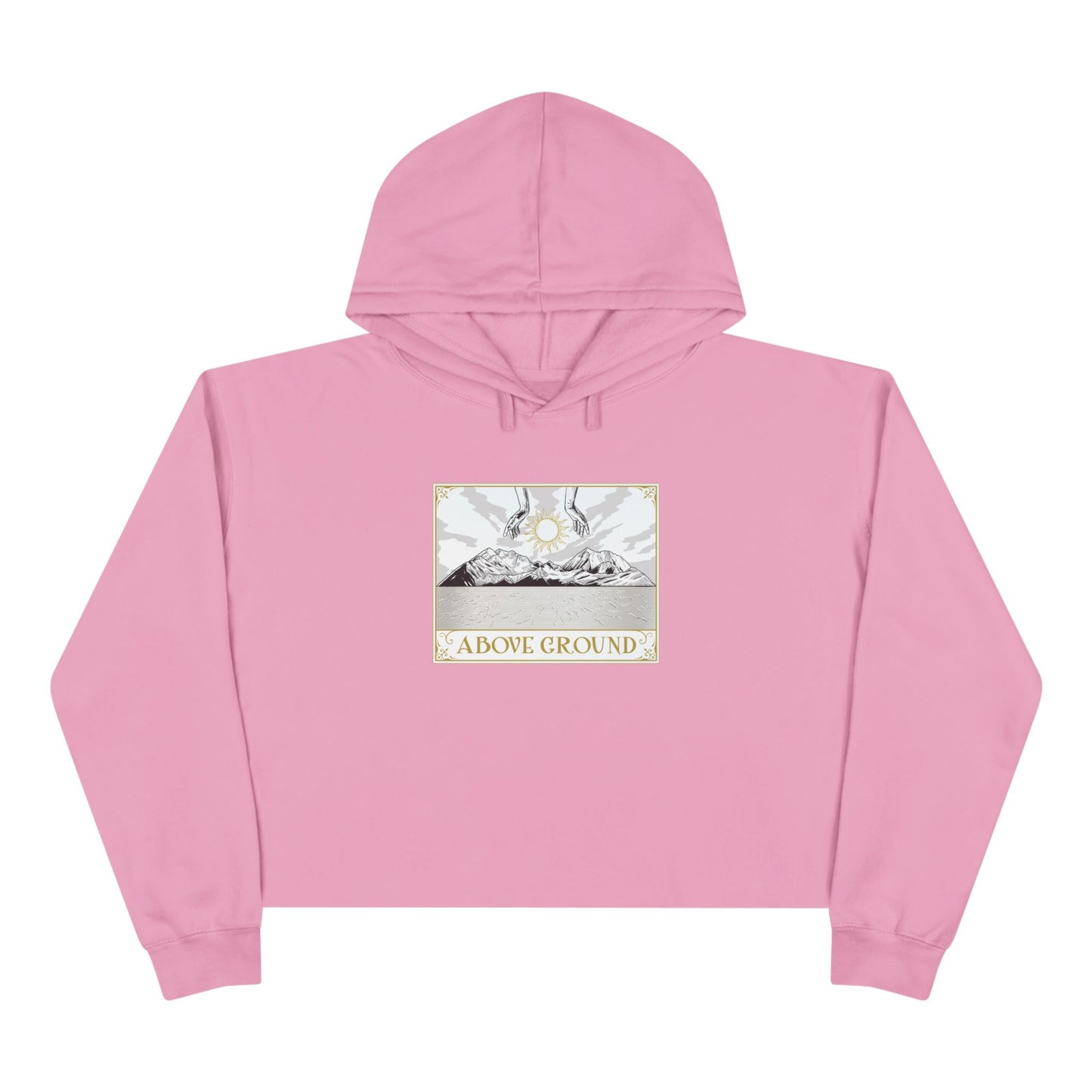 Women's Above Ground "Move Mountains" Crop Hoodie