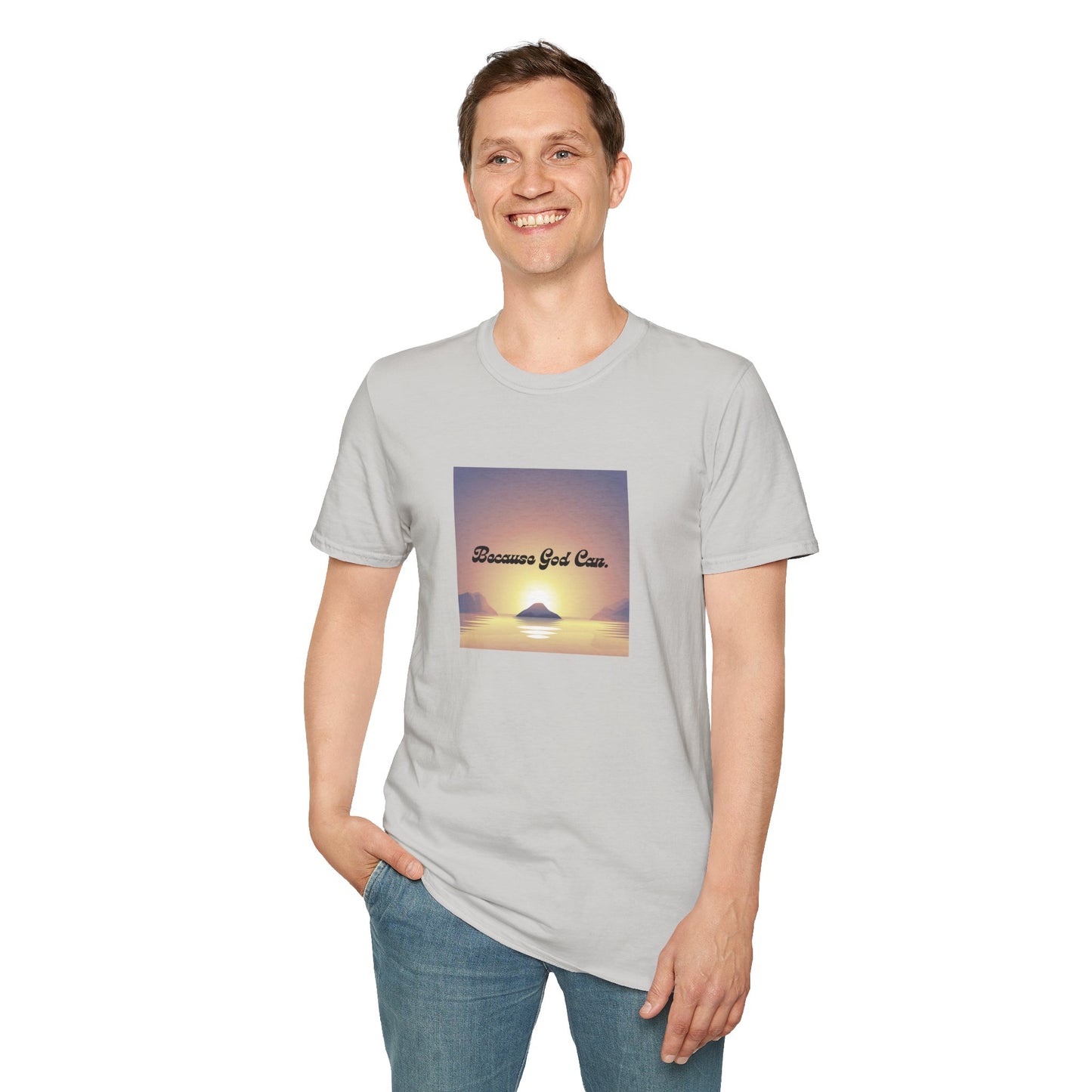 Unisex "Because God Can" Softstyle T-Shirt