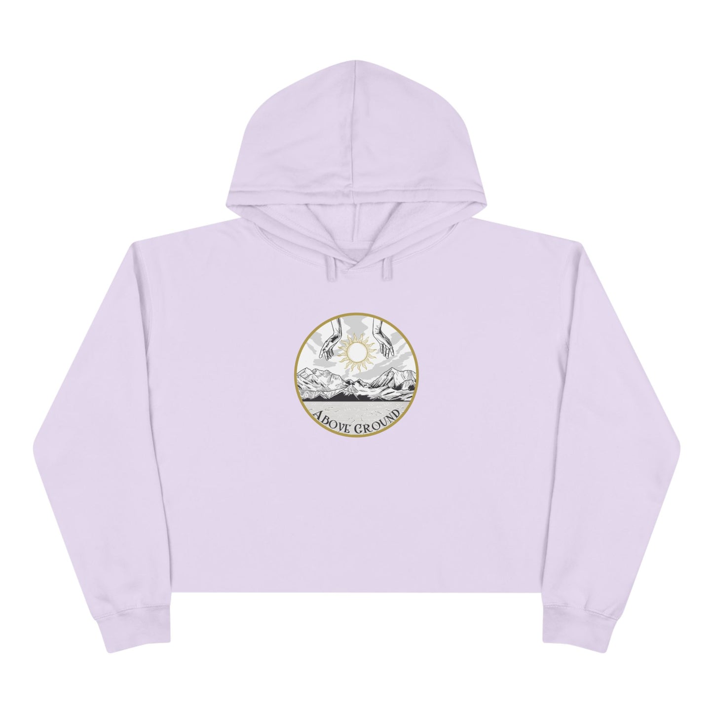 Women's "Hand of God" Logo Crop Hoodie