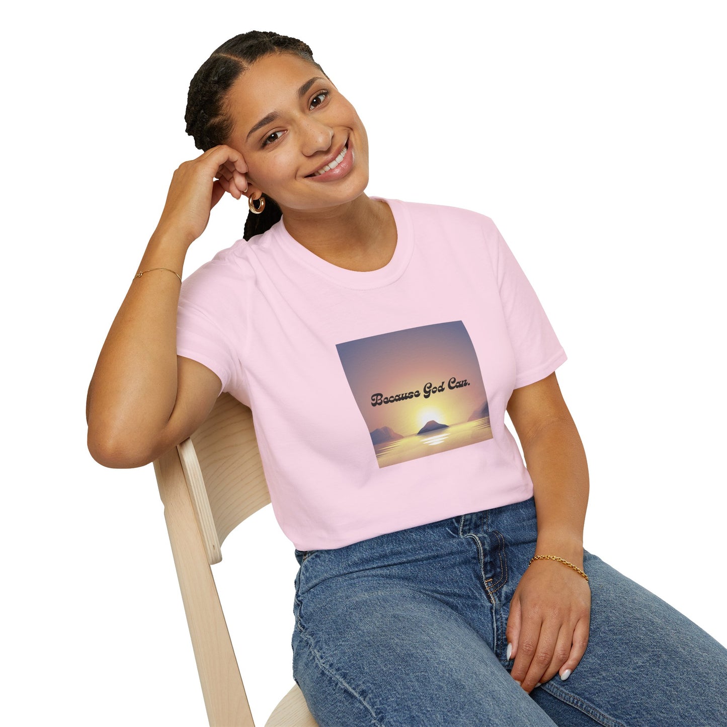 Unisex "Because God Can" Softstyle T-Shirt