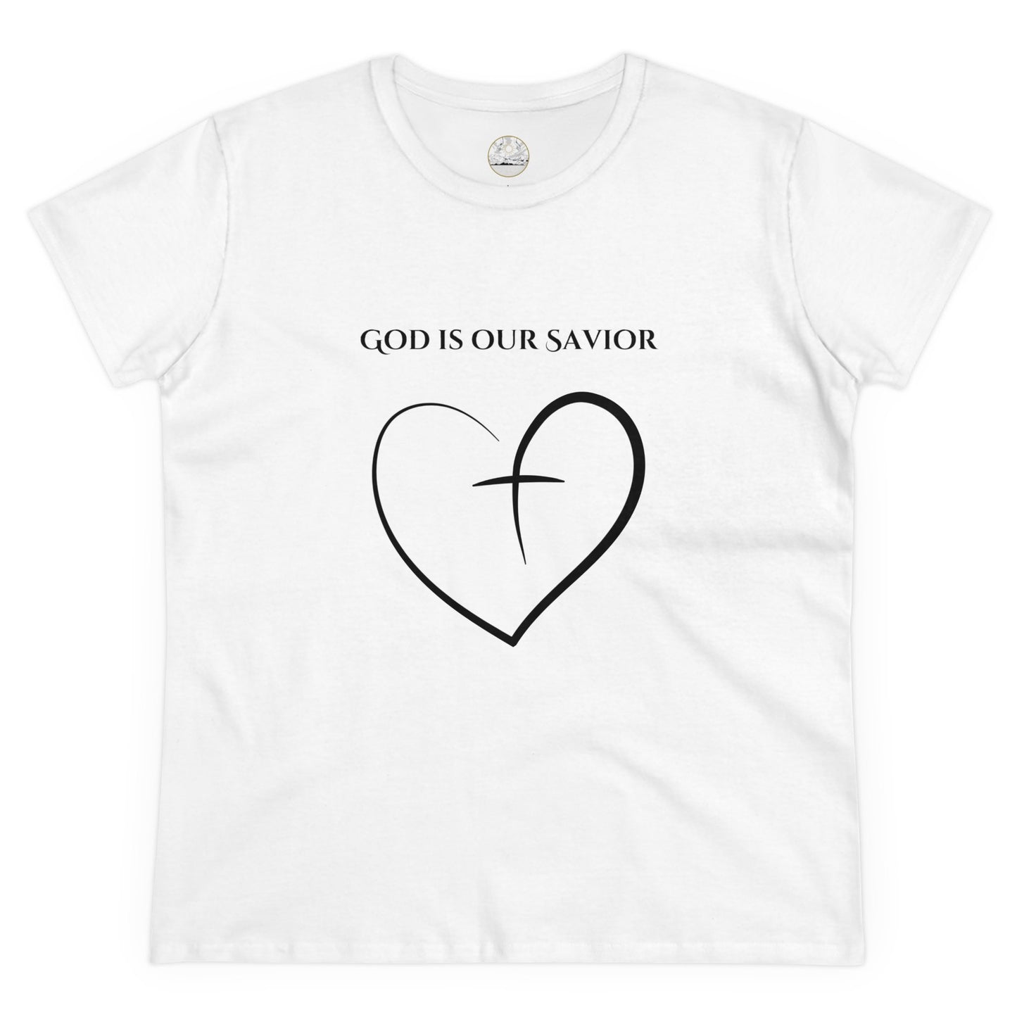 Women's Cotton "God is Our Savior" Tee