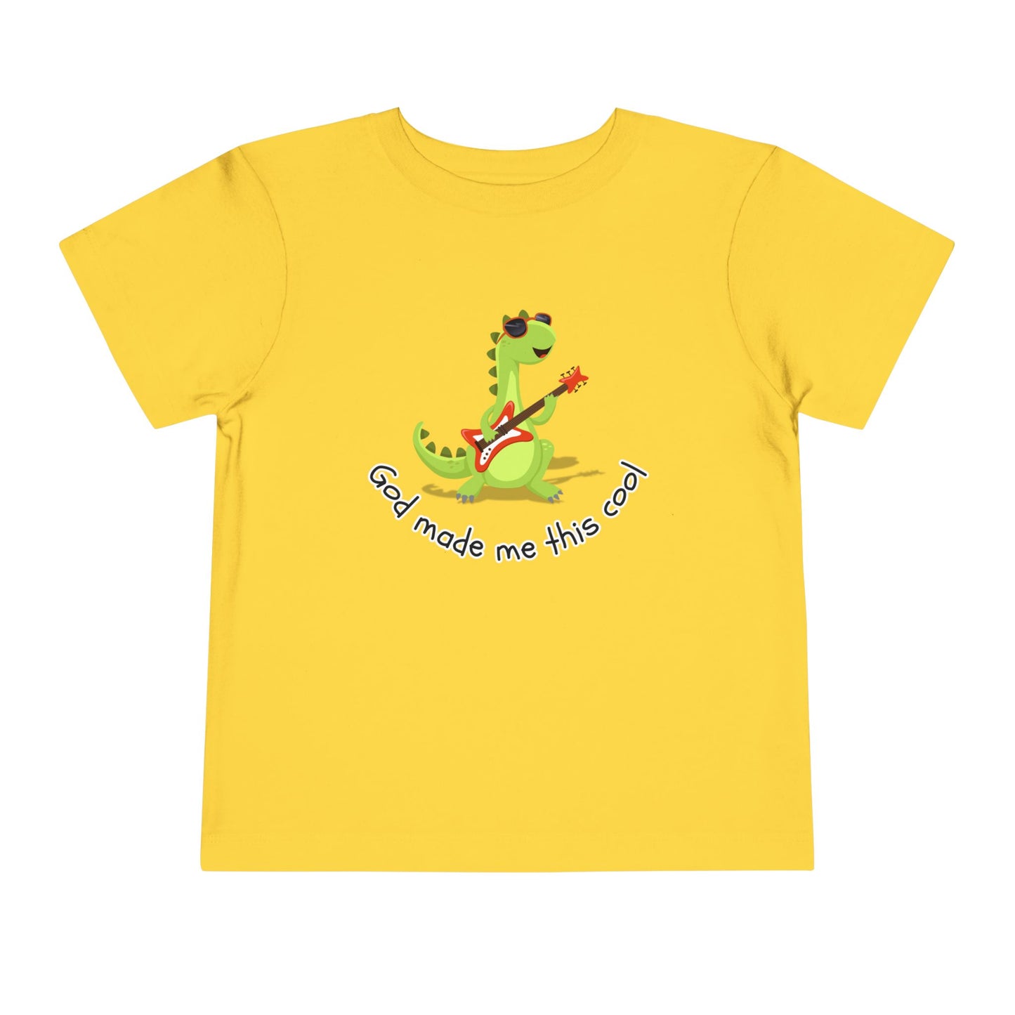 Toddler Boy's "God Made Me This Cool" Short Sleeve Tee