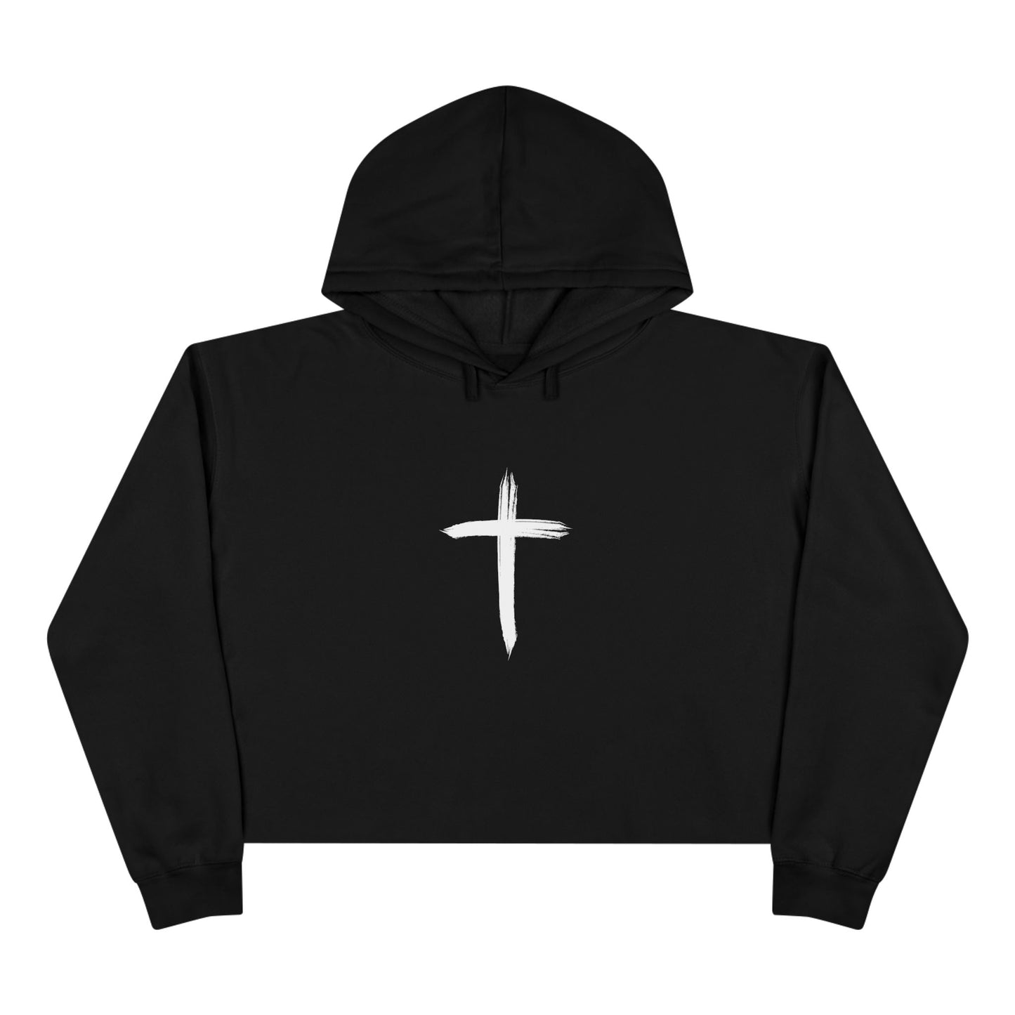 Women's "Faith Over Fear" Crop Hoodie