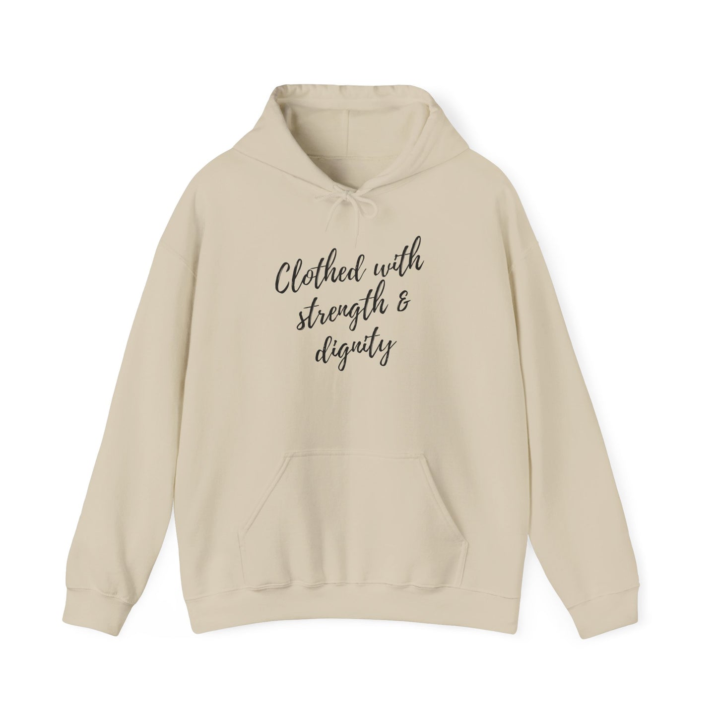 Women's "Clothed with Strength & Dignity" Hoodie