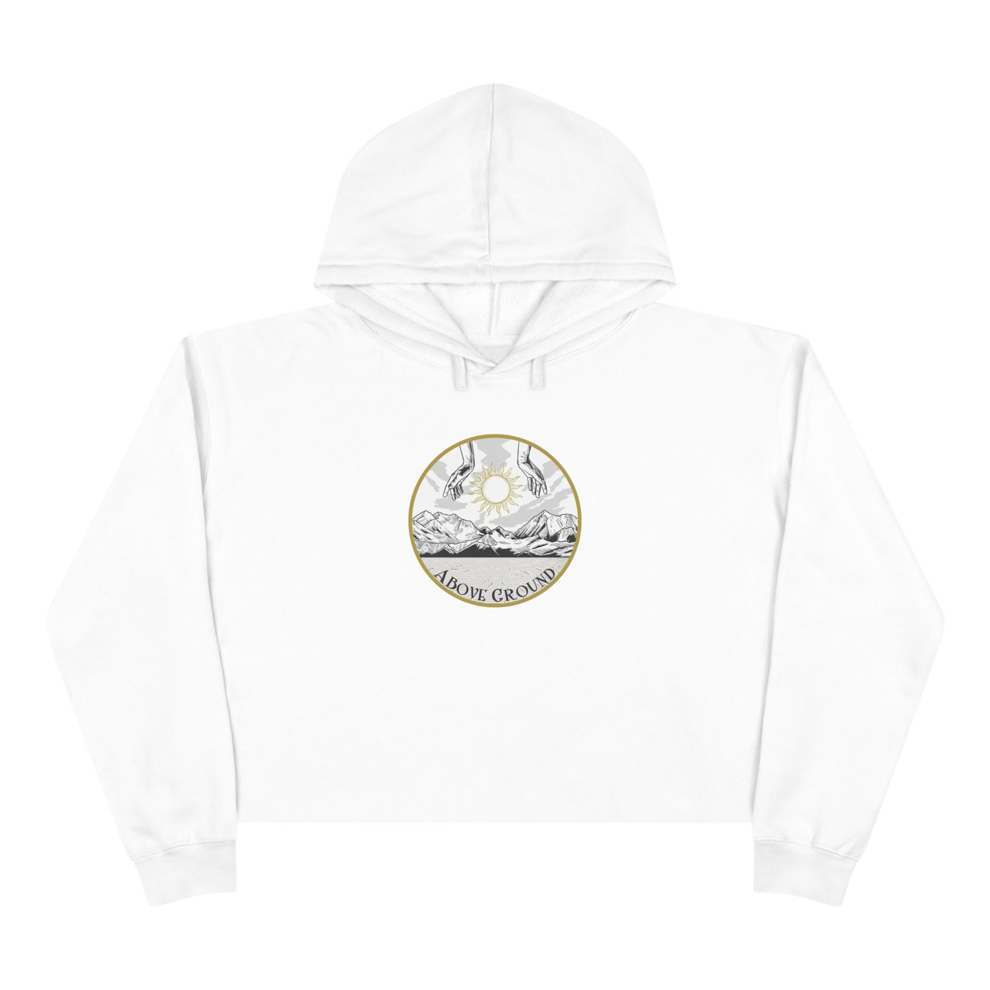 Women's "Hand of God" Logo Crop Hoodie