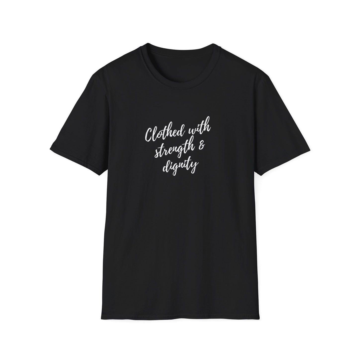 Women's "Clothed with Strength & Dignity" Softstyle T-Shirt