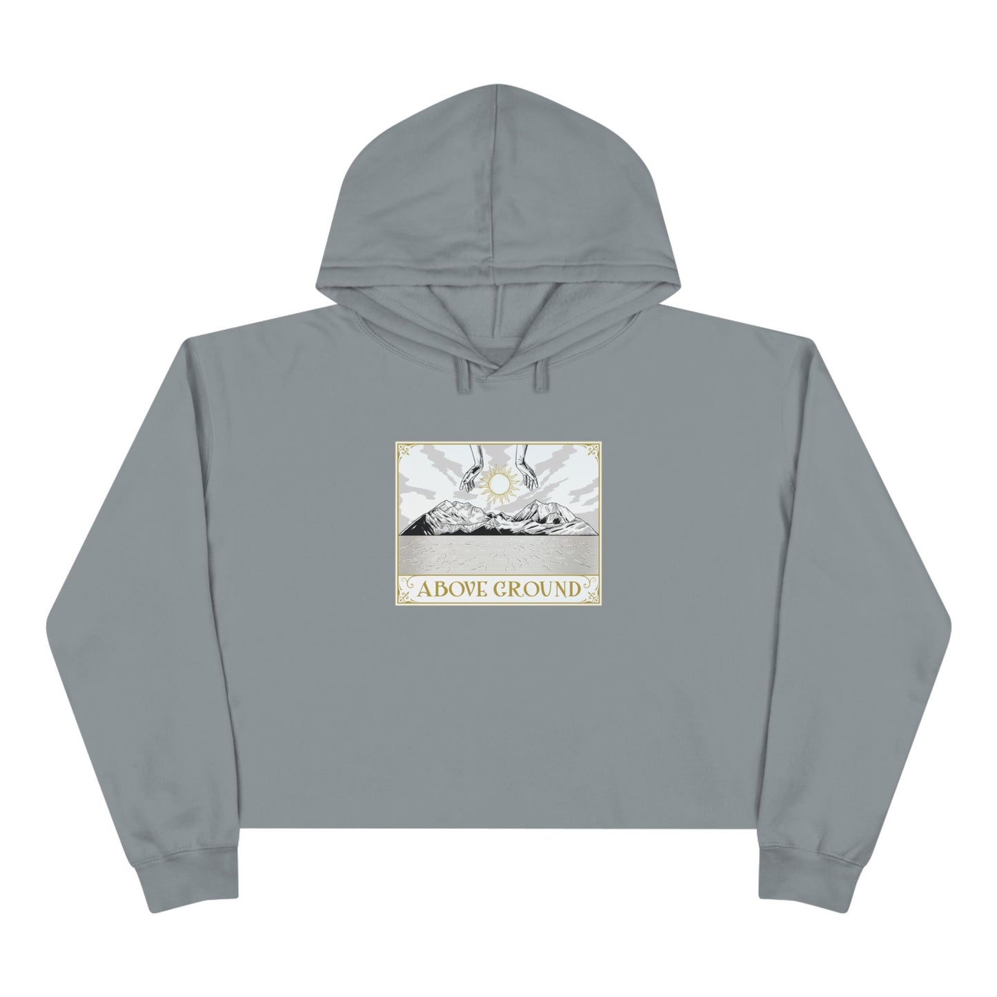 Women's Above Ground "Move Mountains" Crop Hoodie