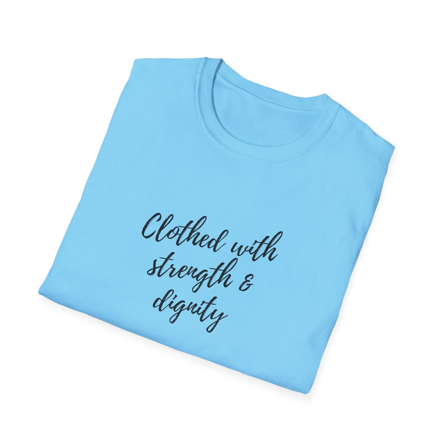 Women's "Clothed with Strength & Dignity" Softstyle T-Shirt