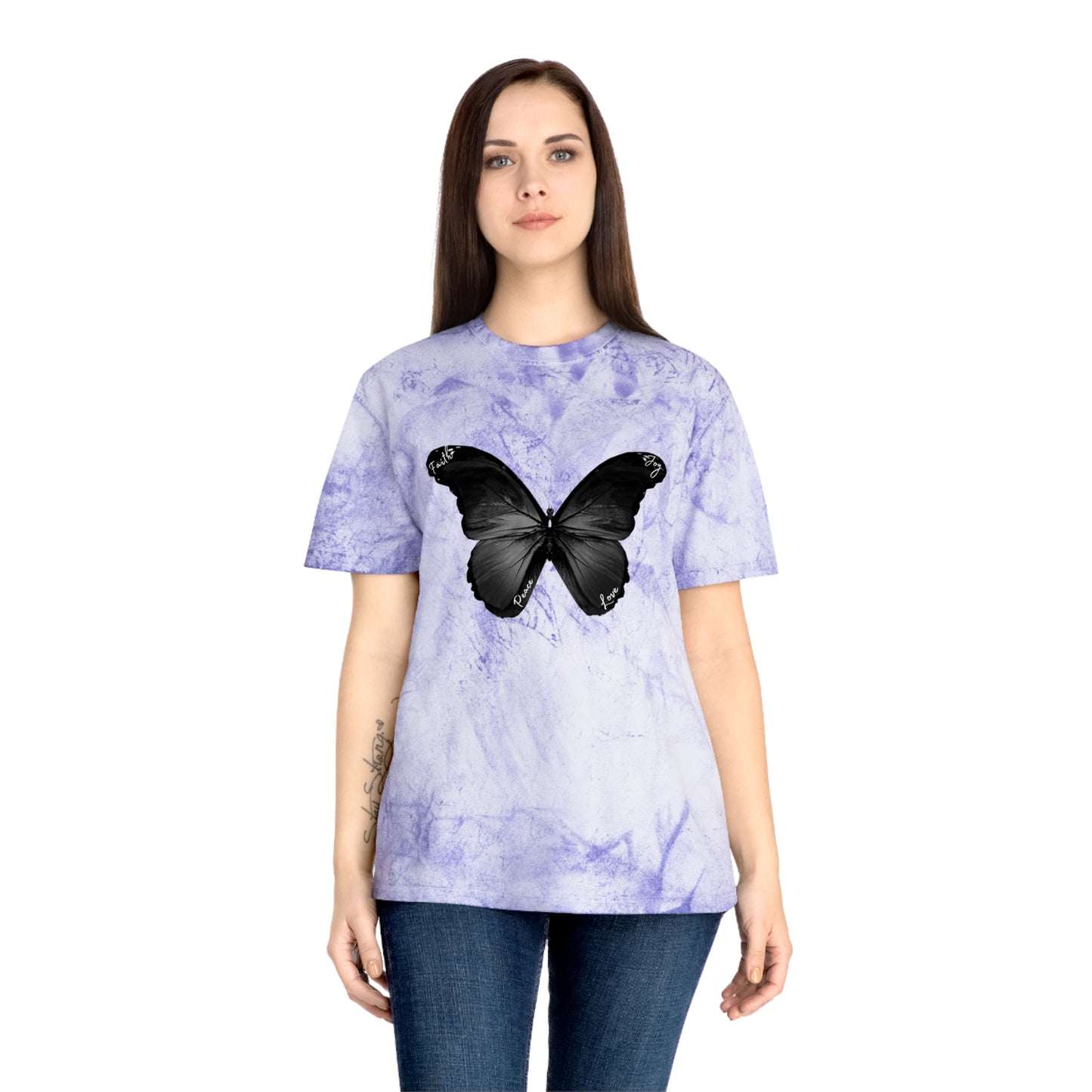 Women's Relaxed Fit Color Blast "Butterfly Faith" Tee