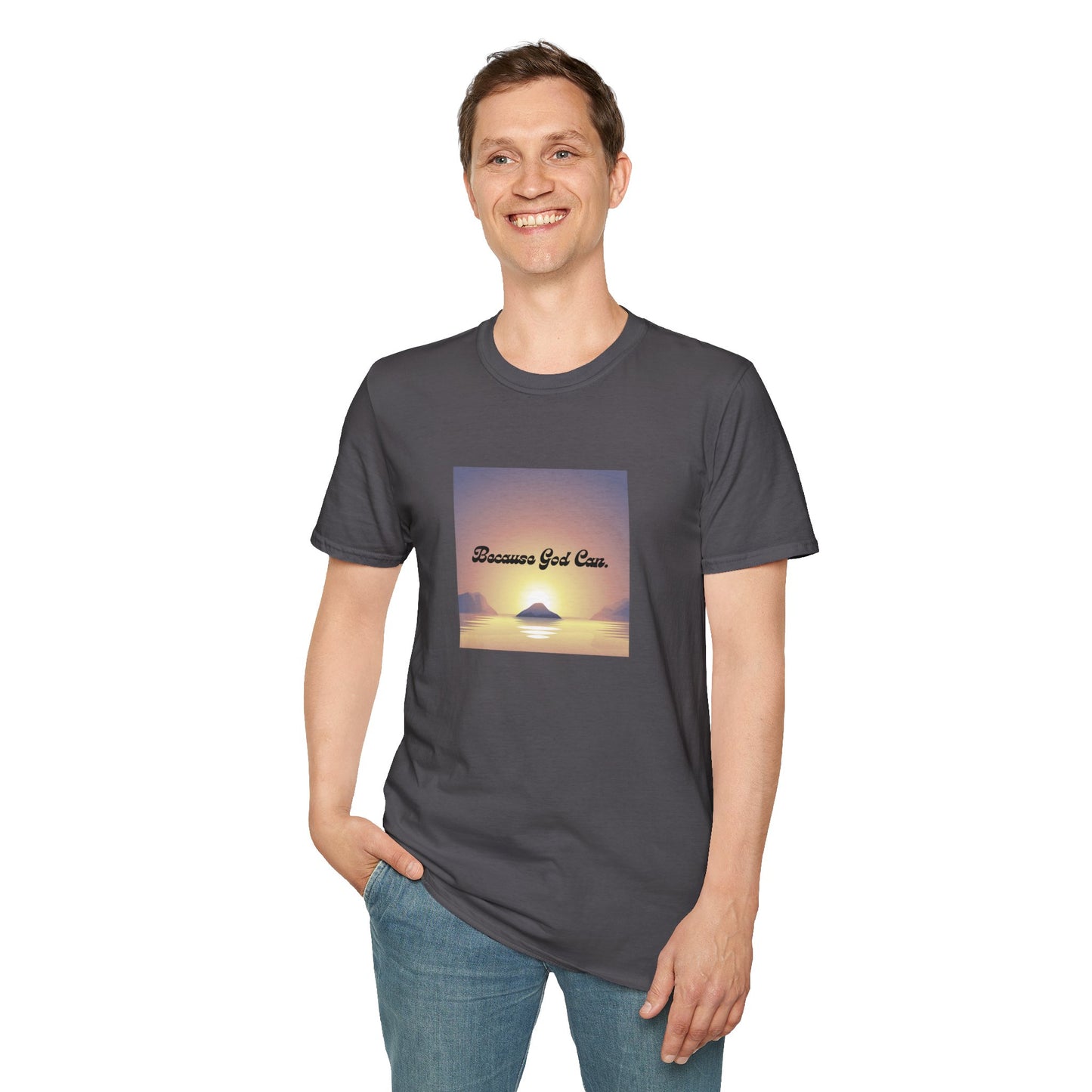 Unisex "Because God Can" Softstyle T-Shirt