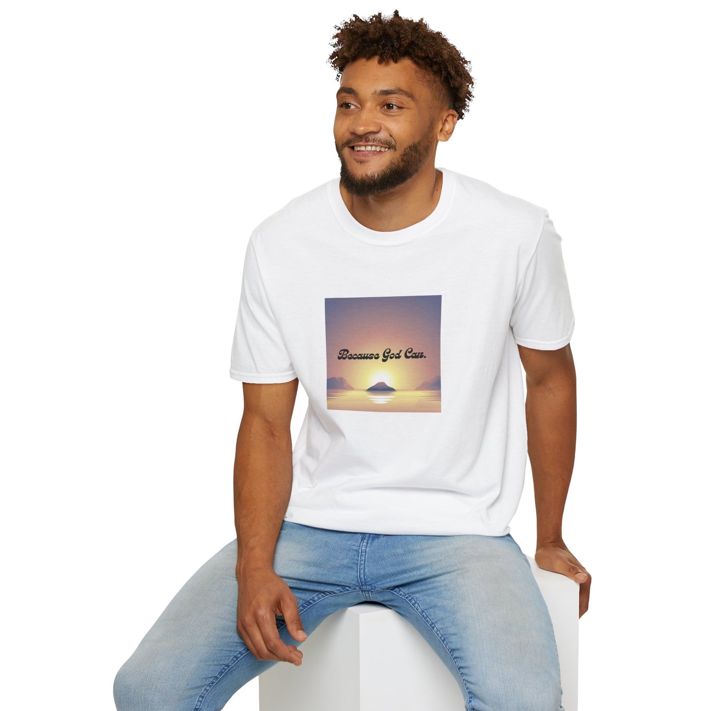 Unisex "Because God Can" Softstyle T-Shirt