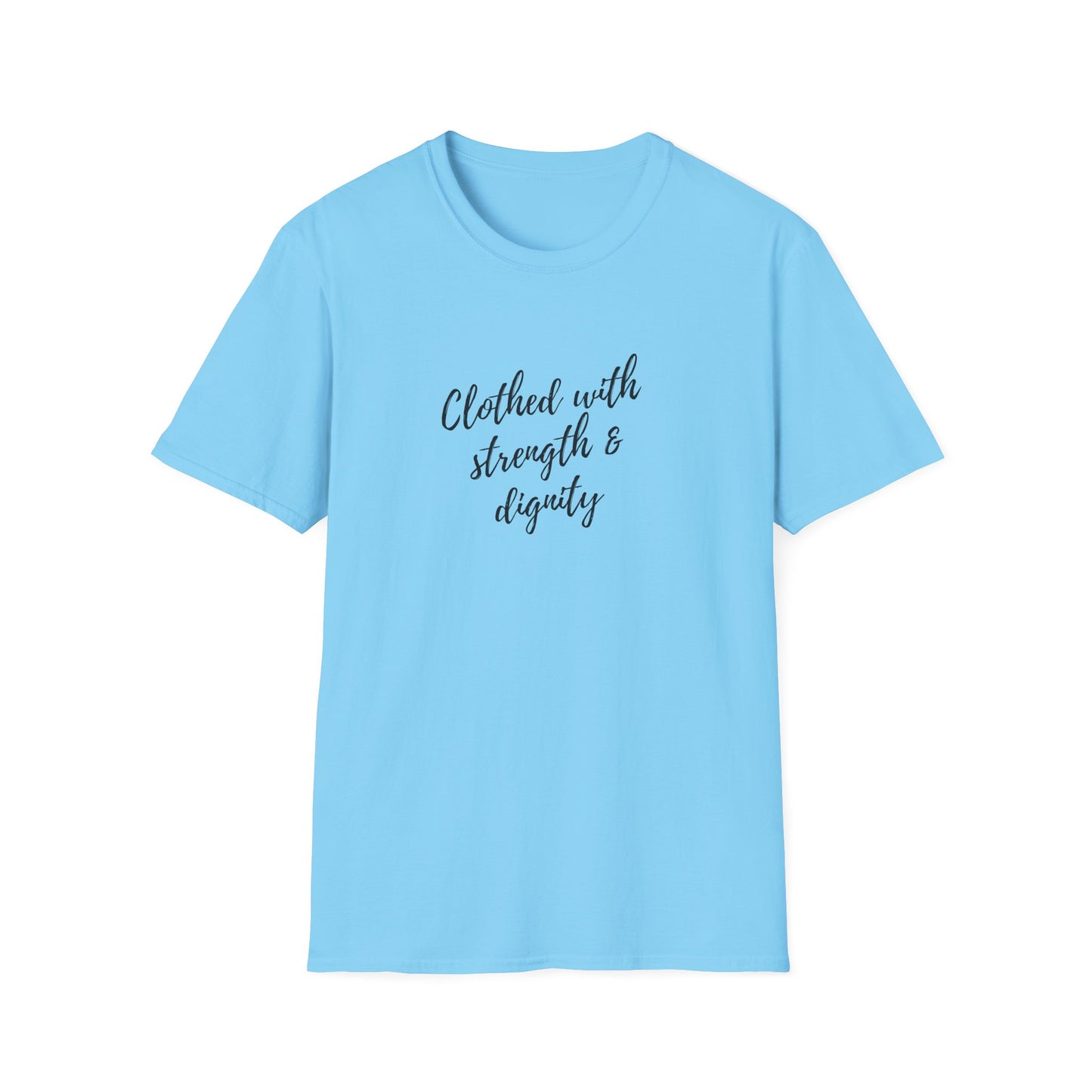 Women's "Clothed with Strength & Dignity" Softstyle T-Shirt