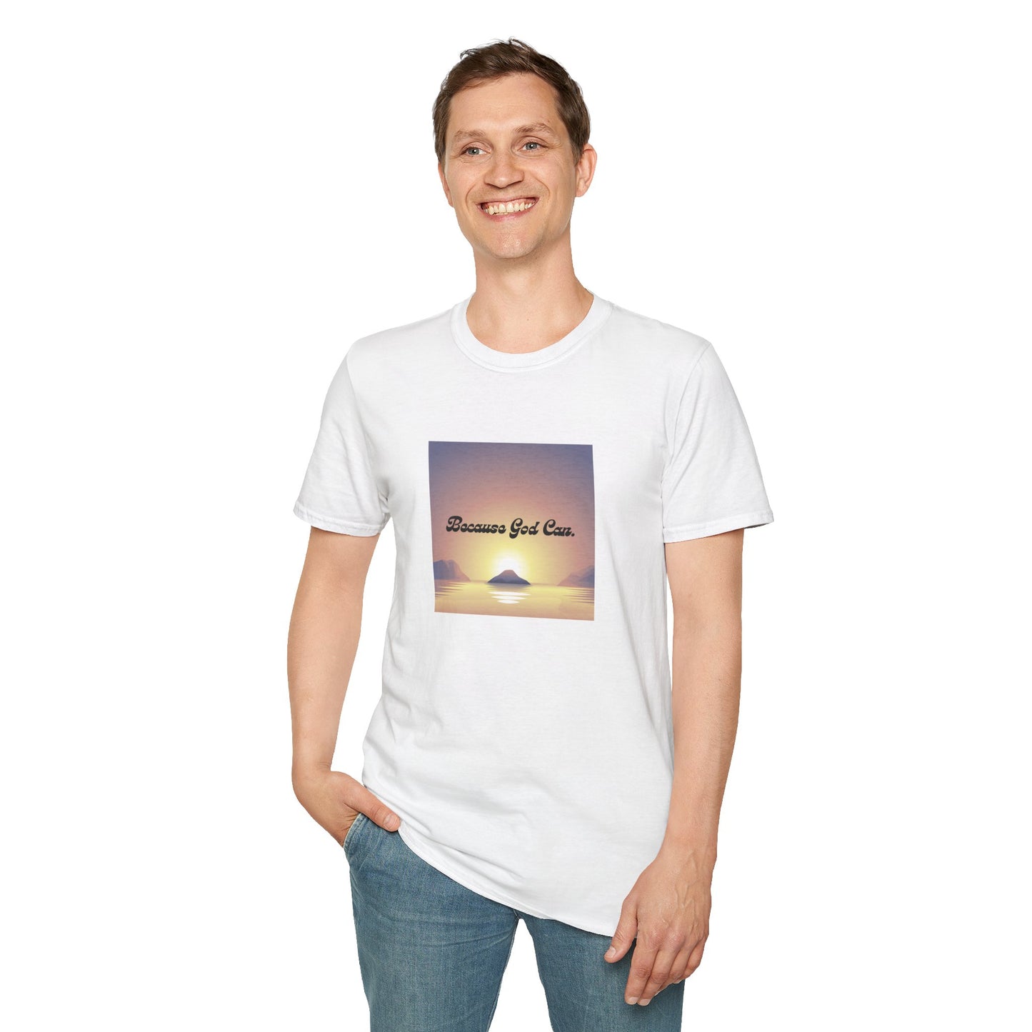 Unisex "Because God Can" Softstyle T-Shirt