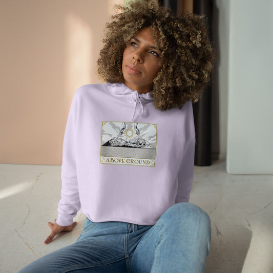 Women's Above Ground "Move Mountains" Crop Hoodie