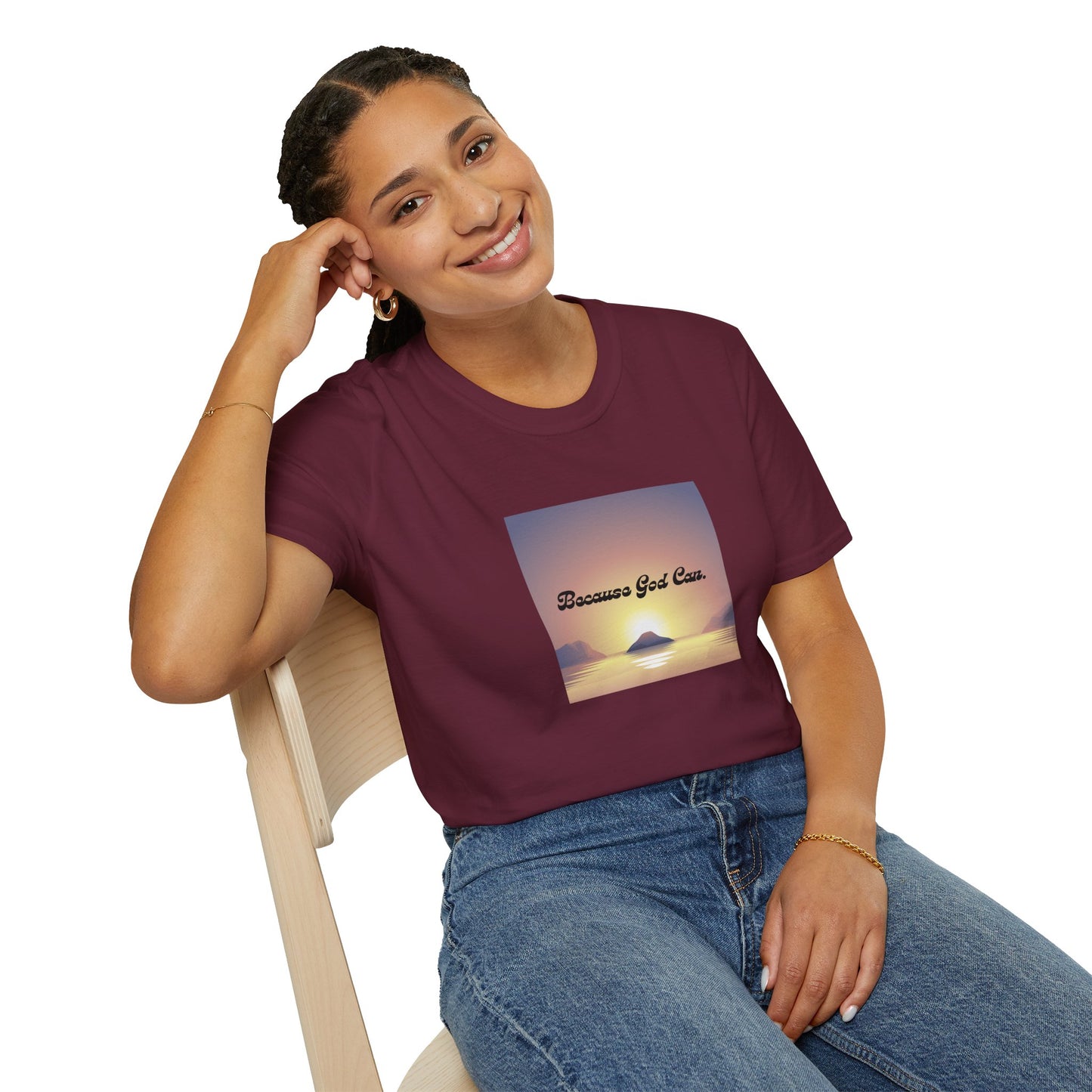 Unisex "Because God Can" Softstyle T-Shirt