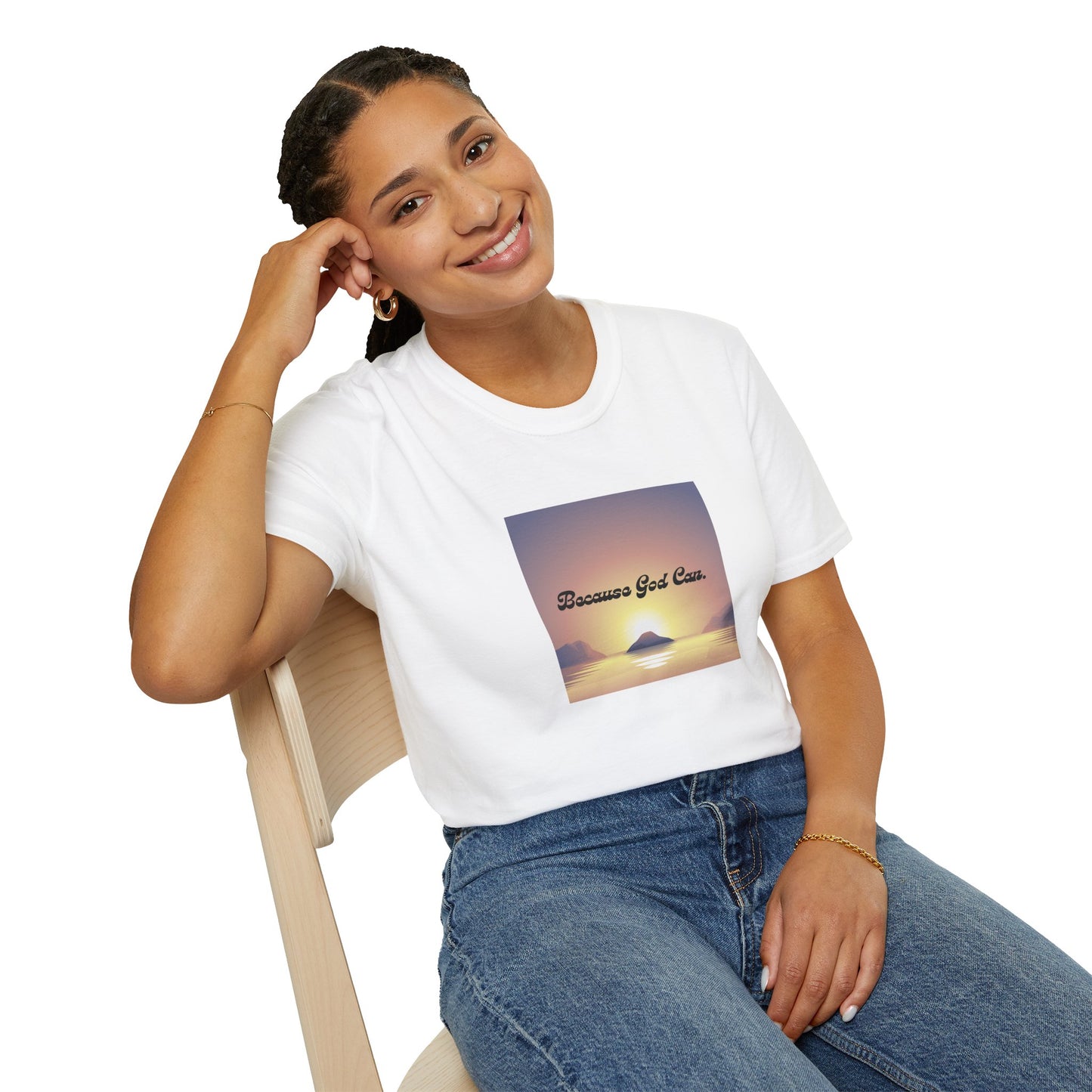 Unisex "Because God Can" Softstyle T-Shirt