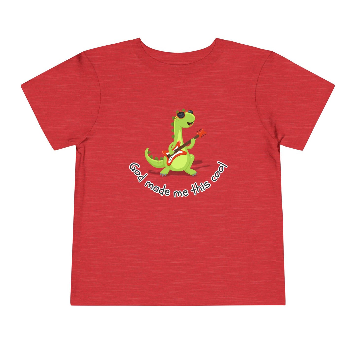 Toddler Boy's "God Made Me This Cool" Short Sleeve Tee