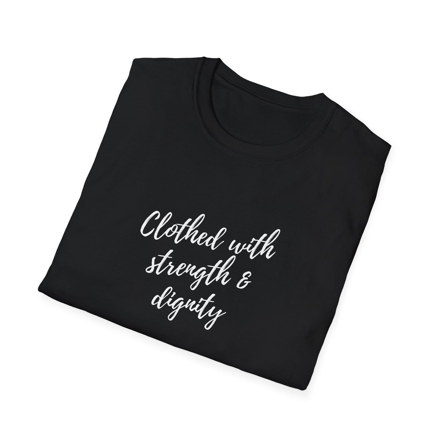 Women's "Clothed with Strength & Dignity" Softstyle T-Shirt