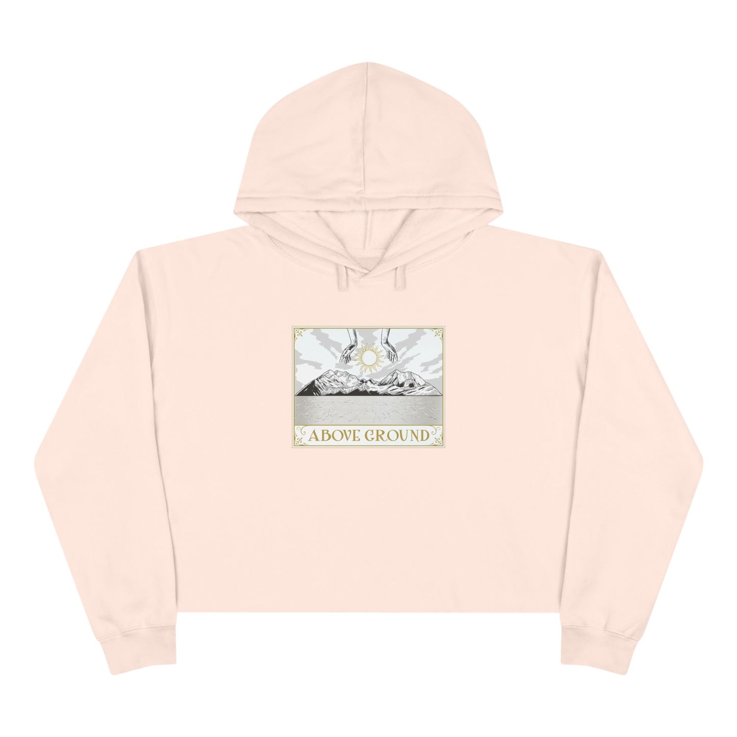 Women's Above Ground "Move Mountains" Crop Hoodie