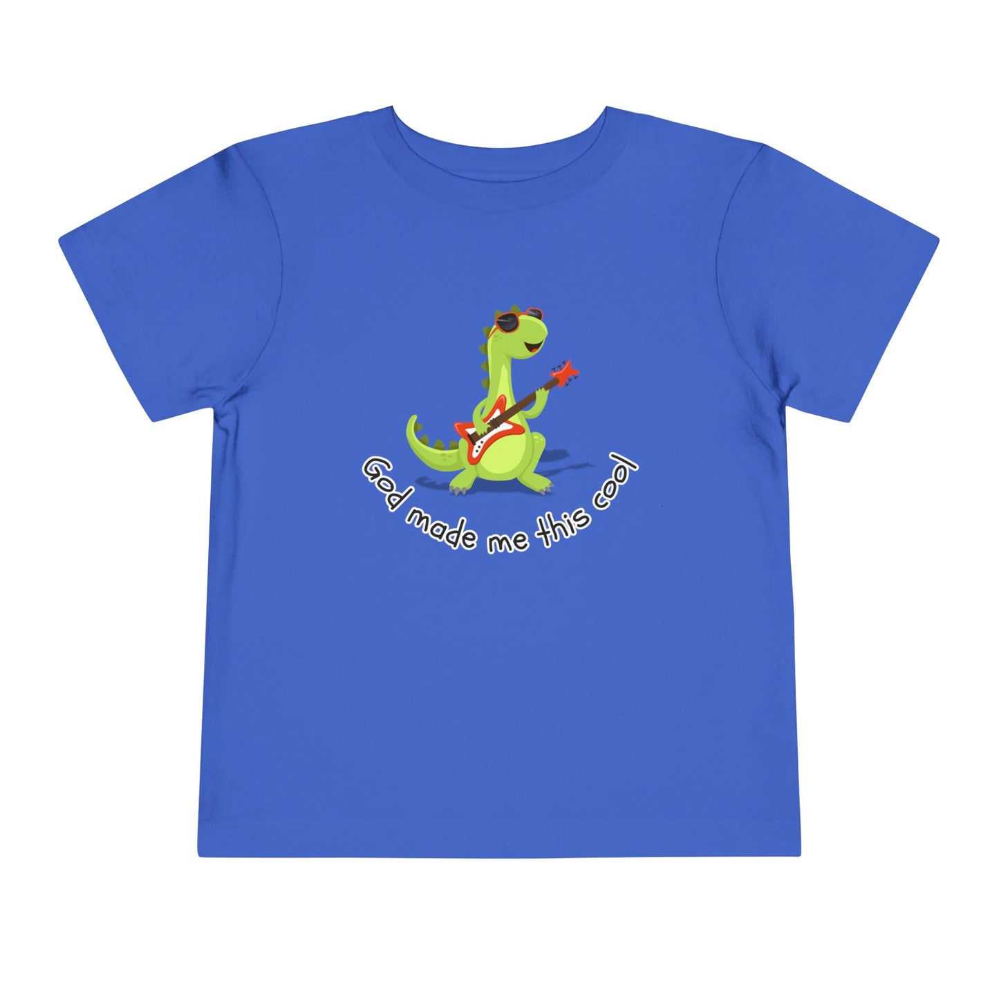 Toddler Boy's "God Made Me This Cool" Short Sleeve Tee