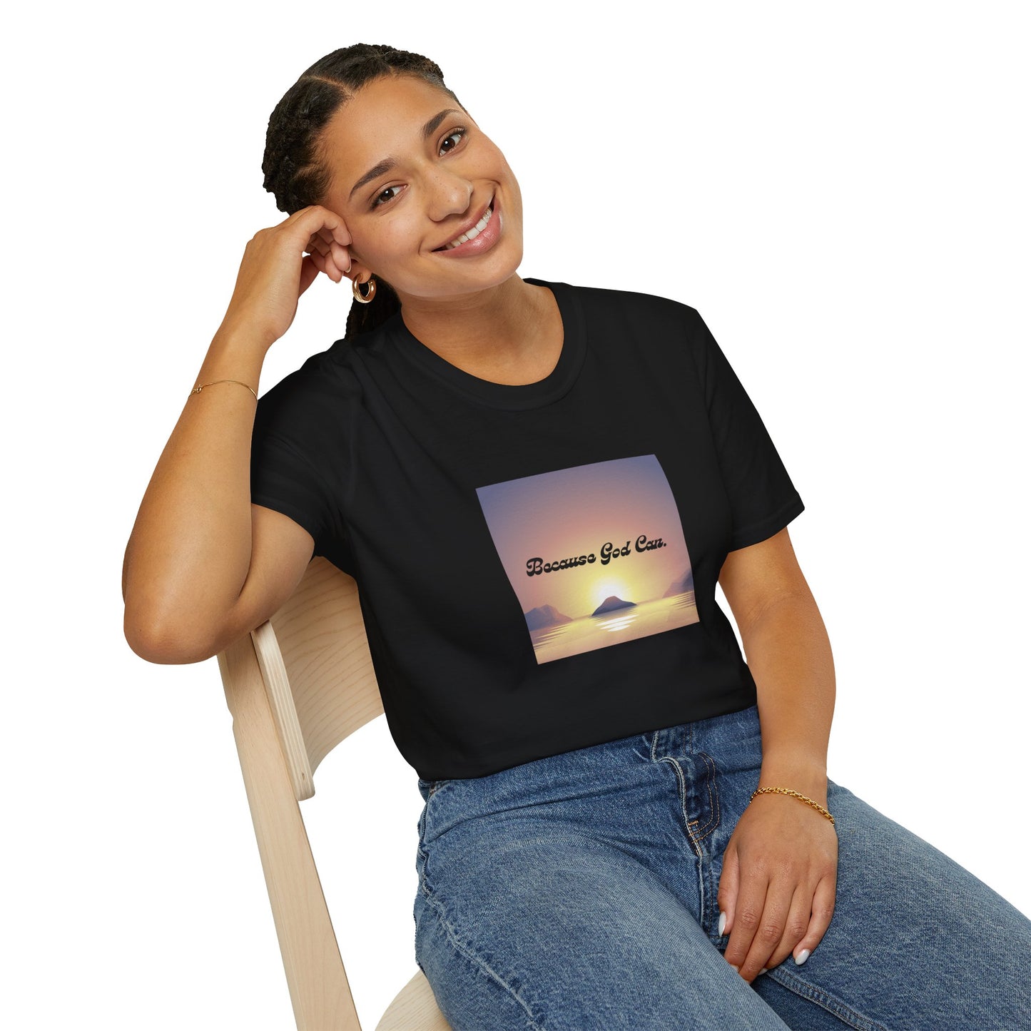 Unisex "Because God Can" Softstyle T-Shirt