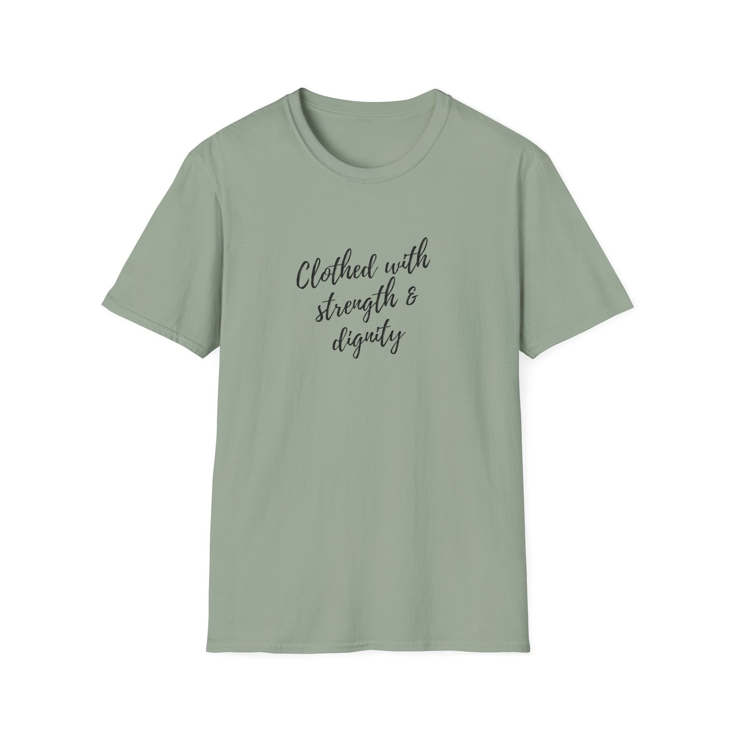 Women's "Clothed with Strength & Dignity" Softstyle T-Shirt