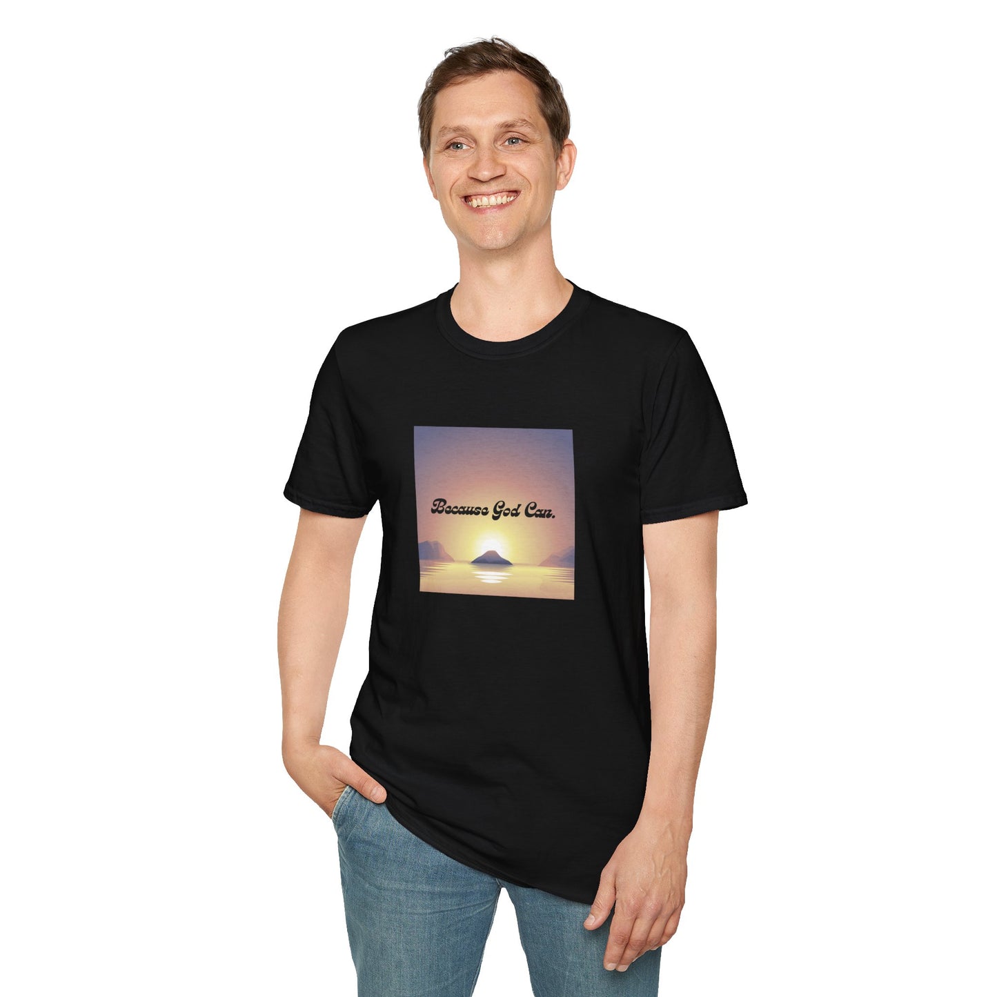 Unisex "Because God Can" Softstyle T-Shirt