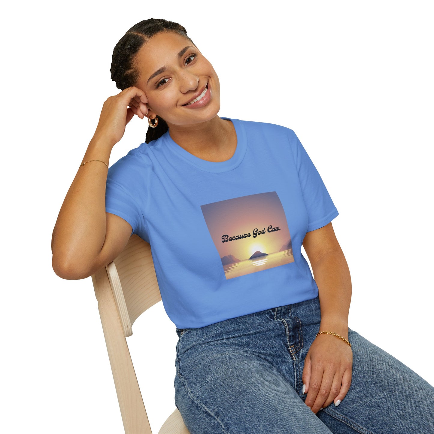 Unisex "Because God Can" Softstyle T-Shirt