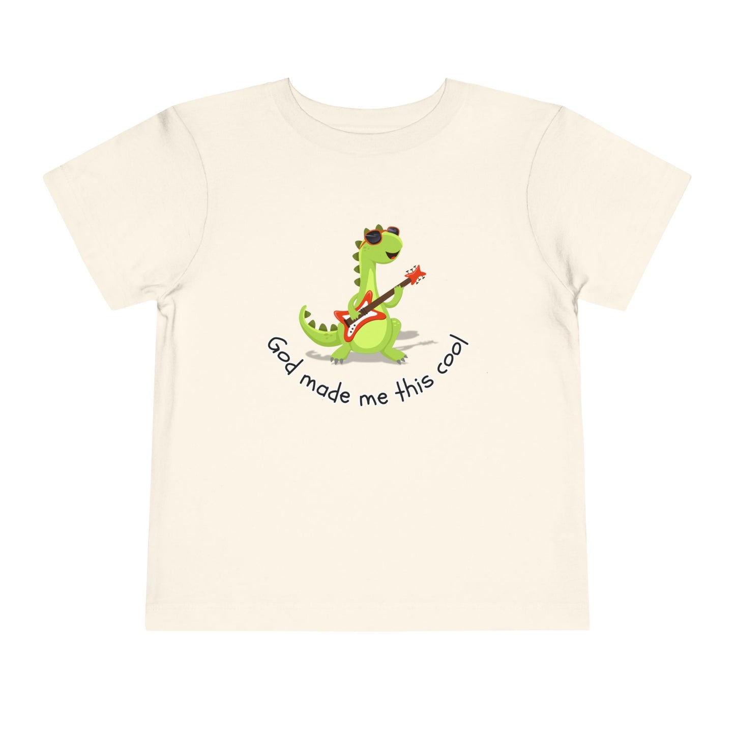 Toddler Boy's "God Made Me This Cool" Short Sleeve Tee