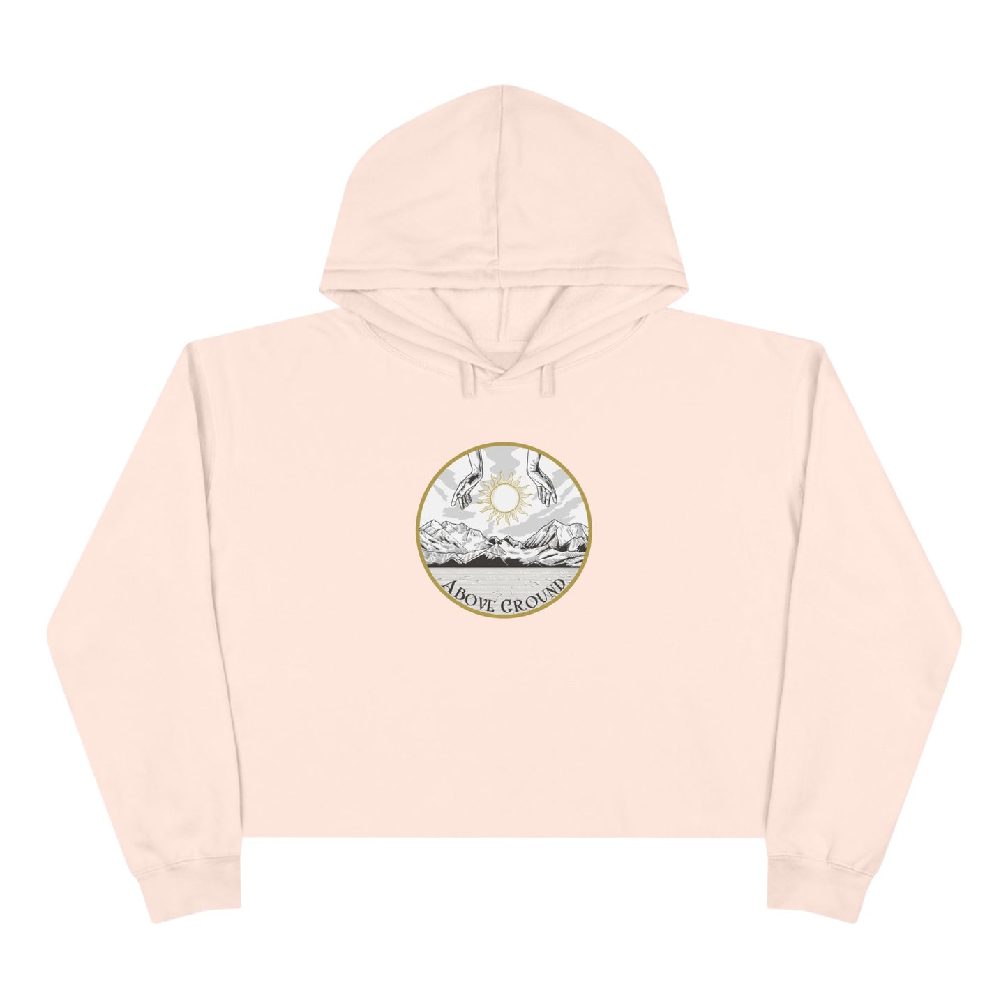 Women's "Hand of God" Logo Crop Hoodie