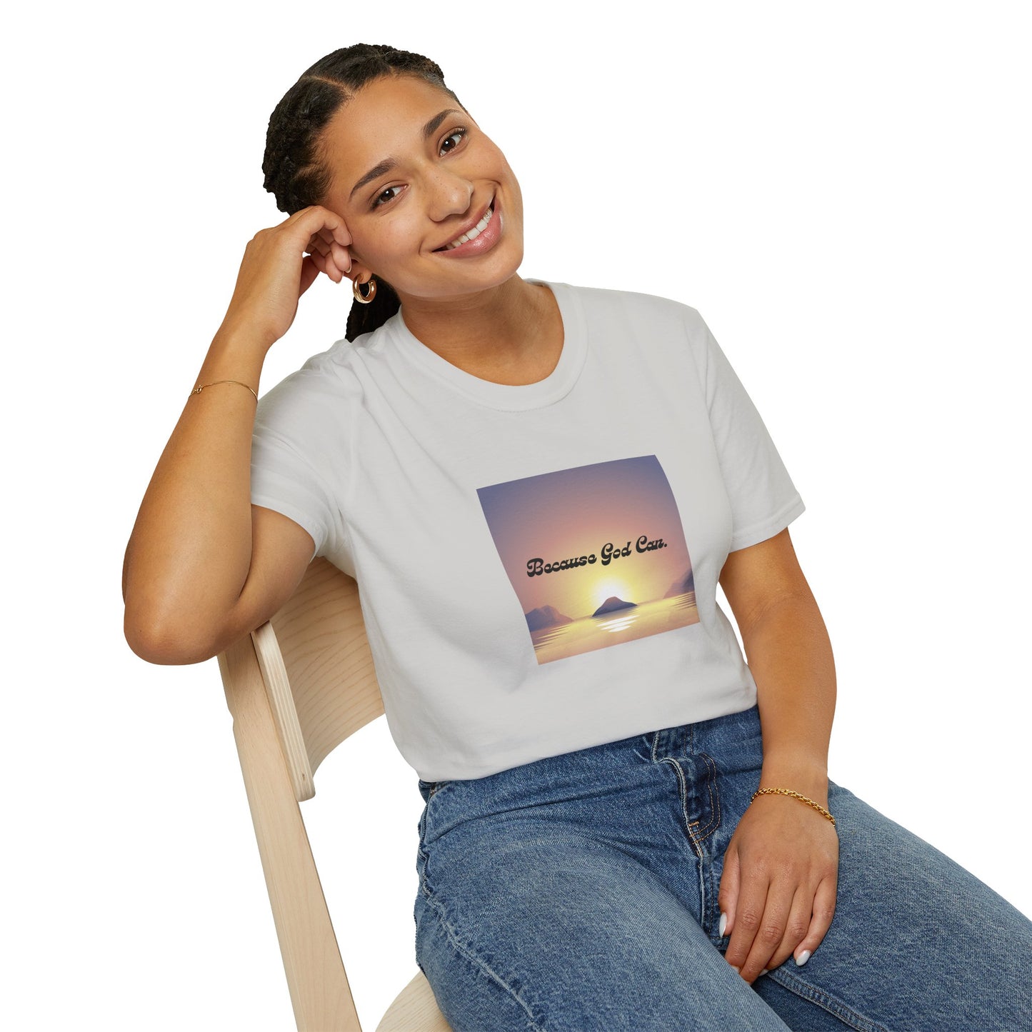 Unisex "Because God Can" Softstyle T-Shirt