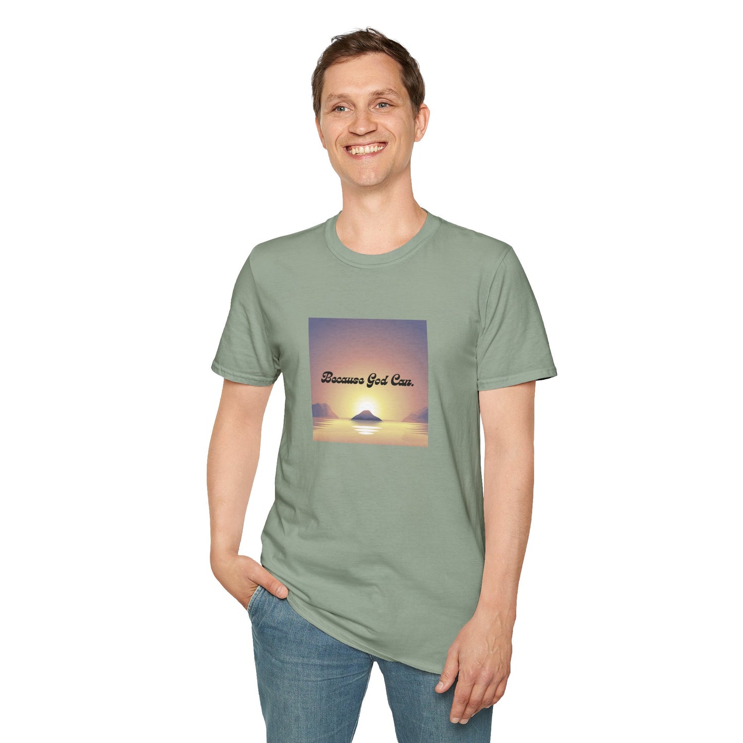 Unisex "Because God Can" Softstyle T-Shirt