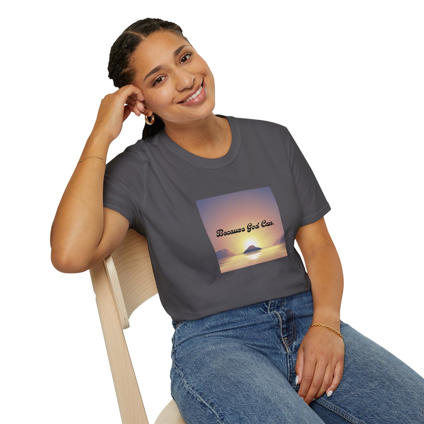 Unisex "Because God Can" Softstyle T-Shirt