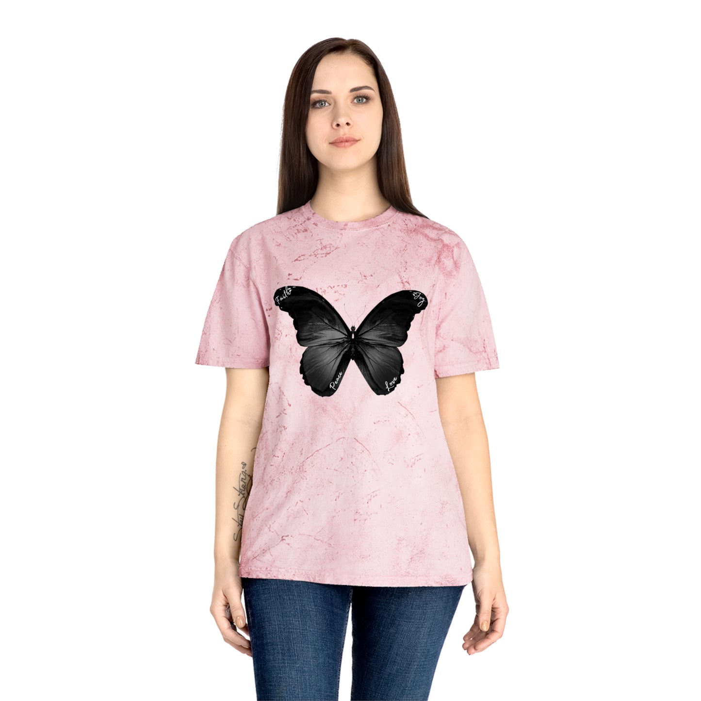 Women's Relaxed Fit Color Blast "Butterfly Faith" Tee