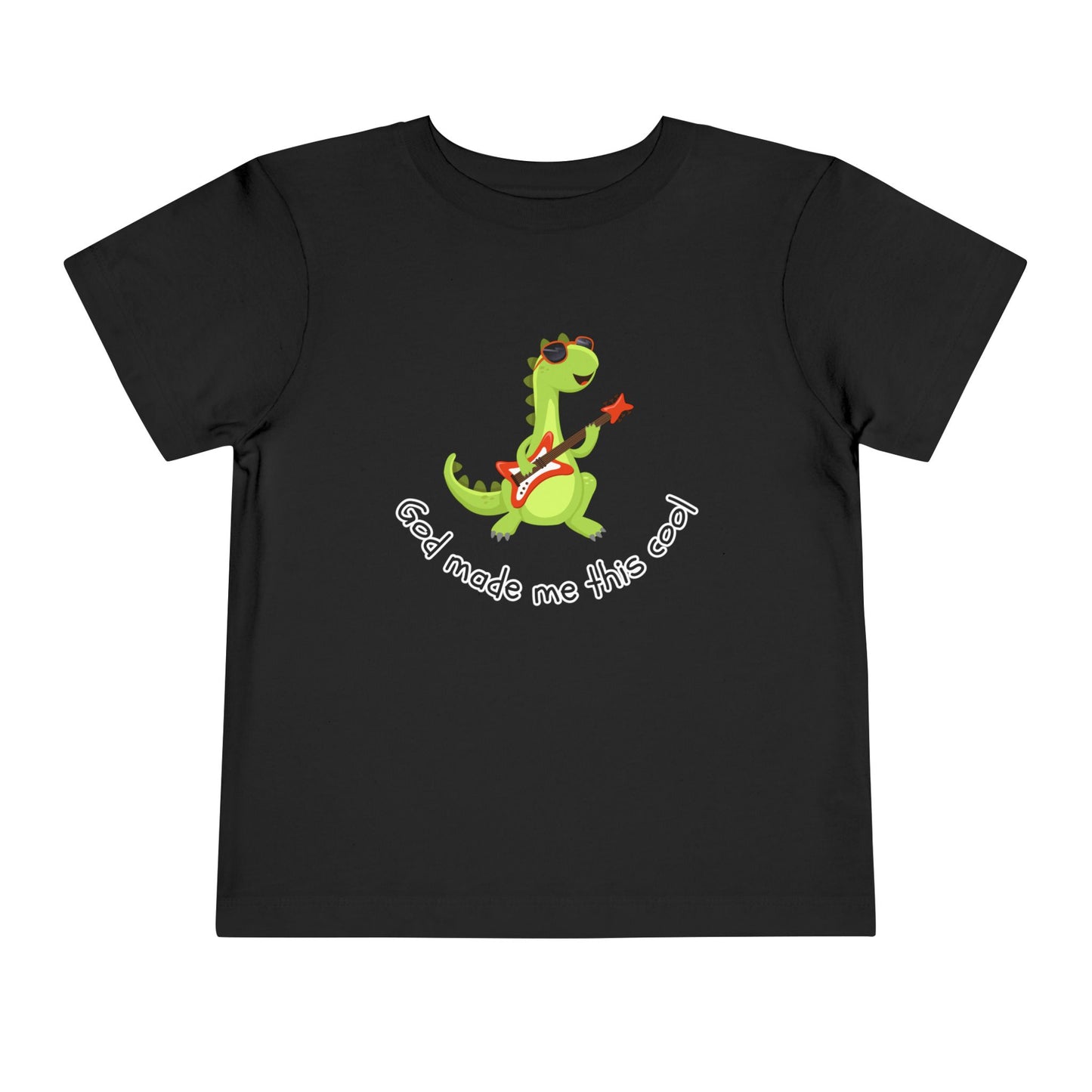 Toddler Boy's "God Made Me This Cool" Short Sleeve Tee