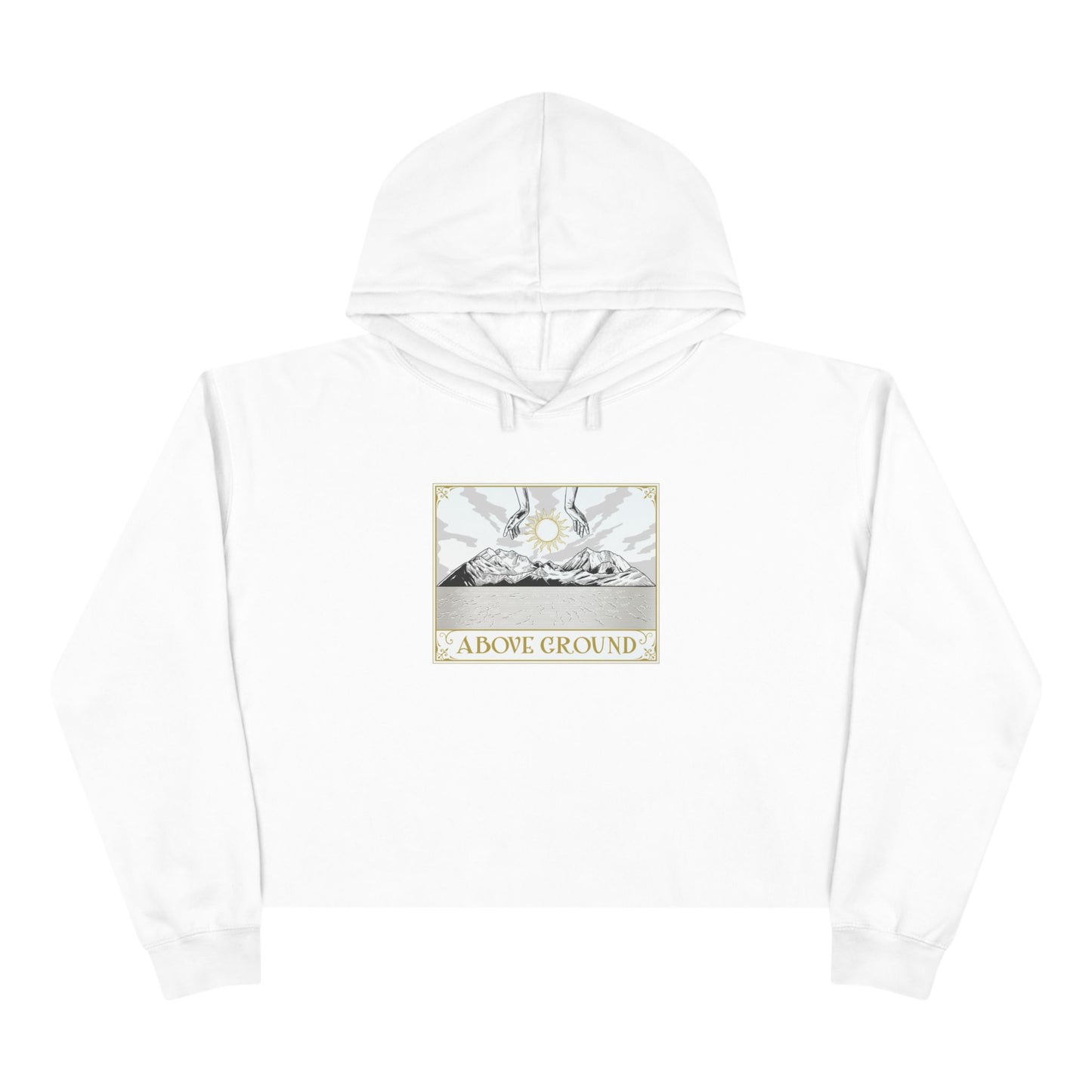 Women's Above Ground "Move Mountains" Crop Hoodie