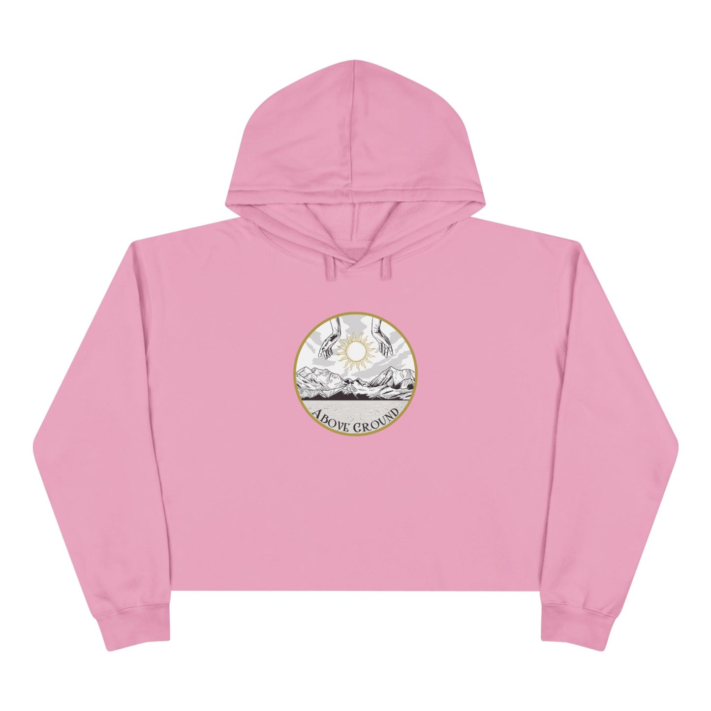 Women's "Hand of God" Logo Crop Hoodie