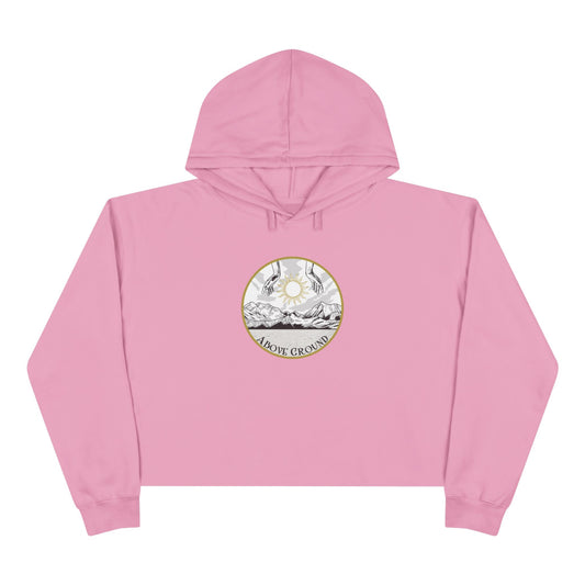 Women's "Hand of God" Logo Crop Hoodie