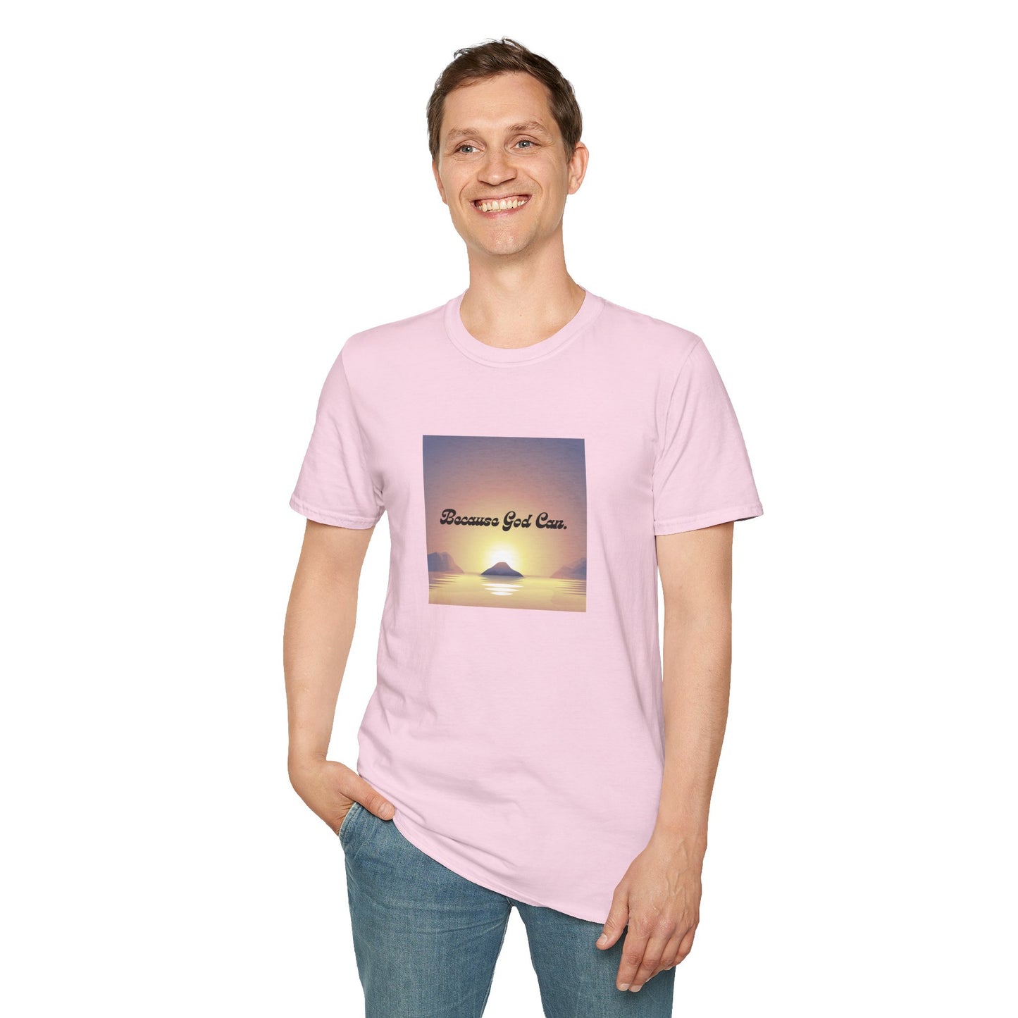 Unisex "Because God Can" Softstyle T-Shirt