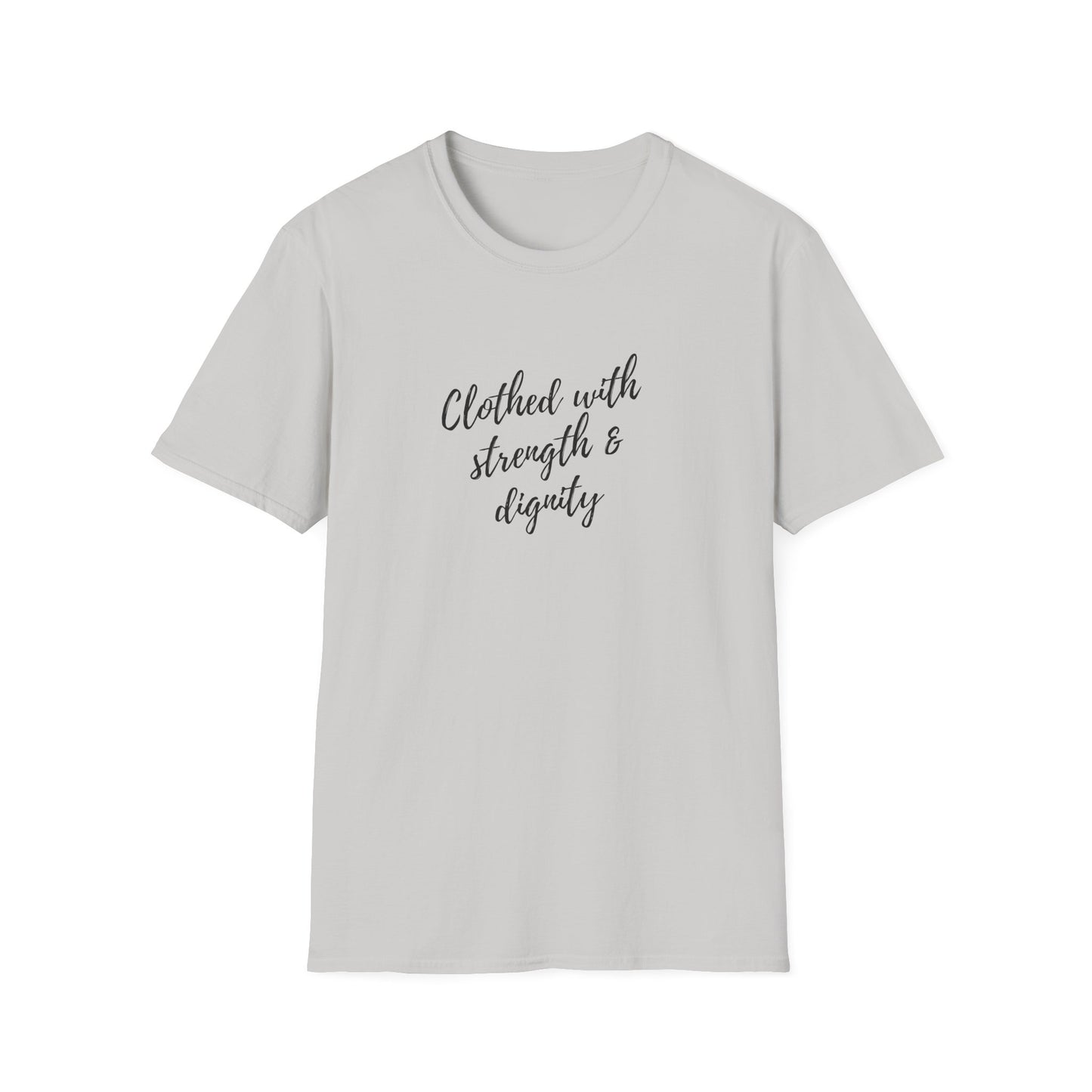 Women's "Clothed with Strength & Dignity" Softstyle T-Shirt